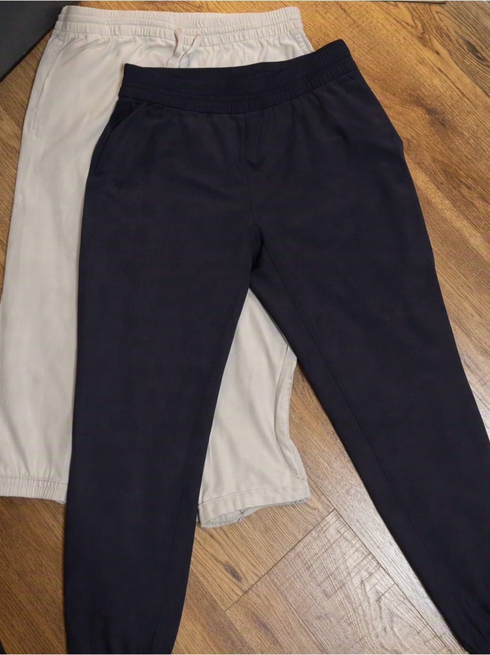2 Old Navy Ankle Jogger Pants in Black and Khaki